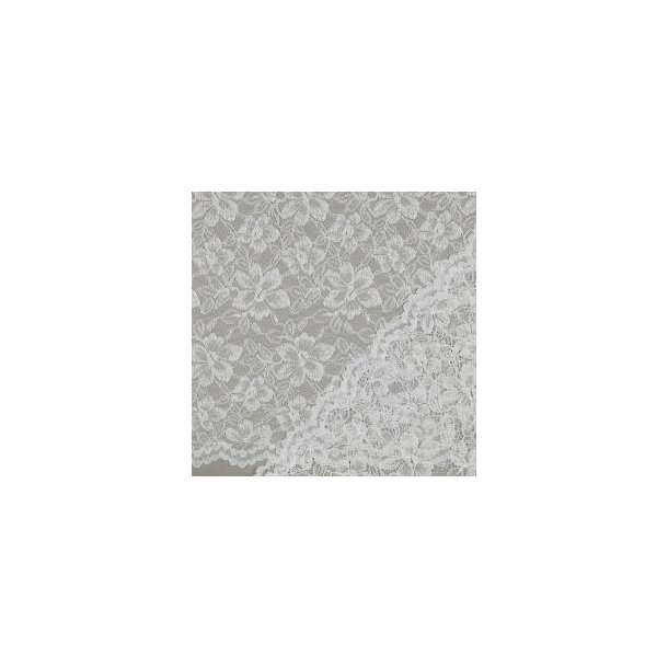 Lace Two-side Scallop, White