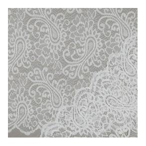 Lace Two-side Scallop, White