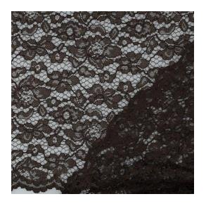 Lace Two-side Scallop, Dark Brown