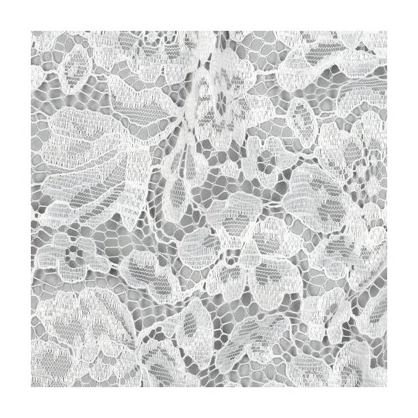 Lace two-side scallop, Off white