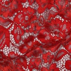 Lace two-side Scallop, Red