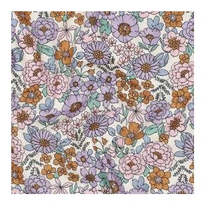 Fine poplin Flowers, Lilac