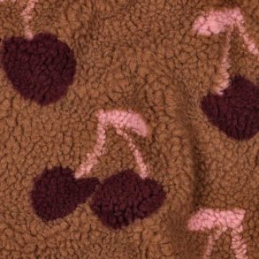 Teddy jacquard cherries, Brown