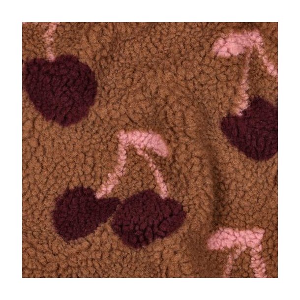 Teddy jacquard cherries, Brown