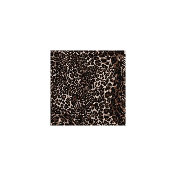 Viscose Radiance digital Animal skin, Brown