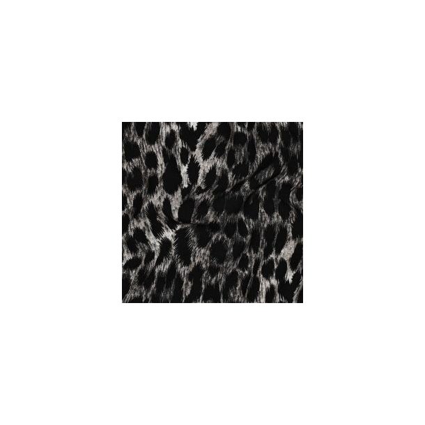 Viscose Radiance digital Animal skin, Grey