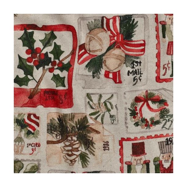 Canvas linen look Digital Christmas, Natural