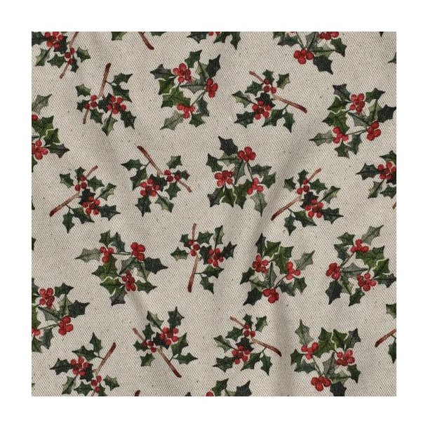 Canvas linen look digital Christmas, Natural
