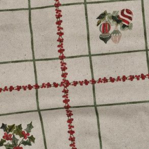 Canvas linen look digital Christmas, Natural