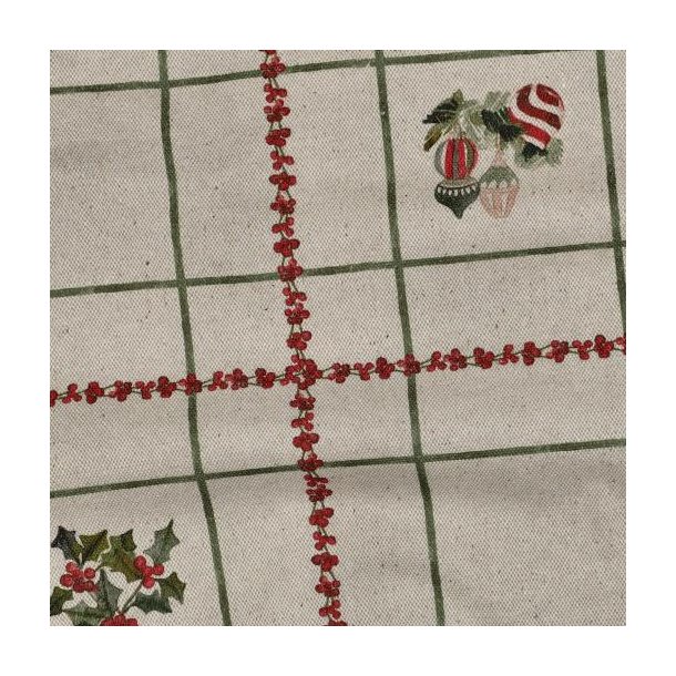 Canvas linen look digital Christmas, Natural