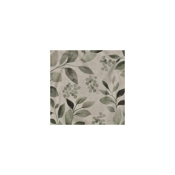 Canvas linen look digital Leaves, Natural