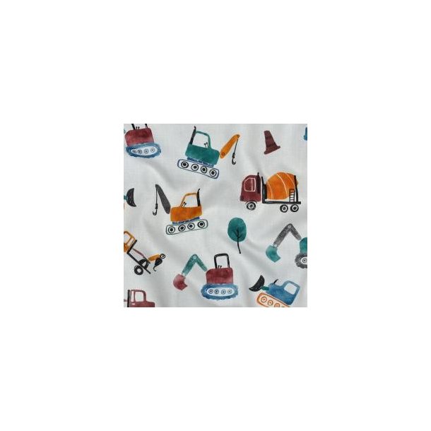 Fine poplin digital construction vehicle