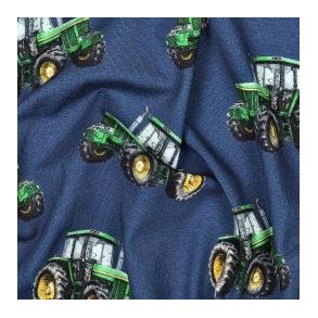 �kotex bomulds jersey Traktor, Blue