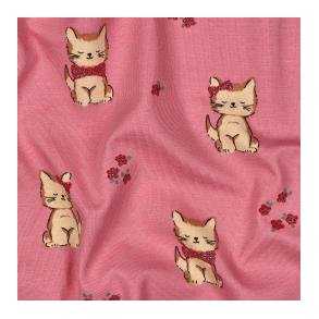 �kotex bomulds jersey Glitter Cats, Pink
