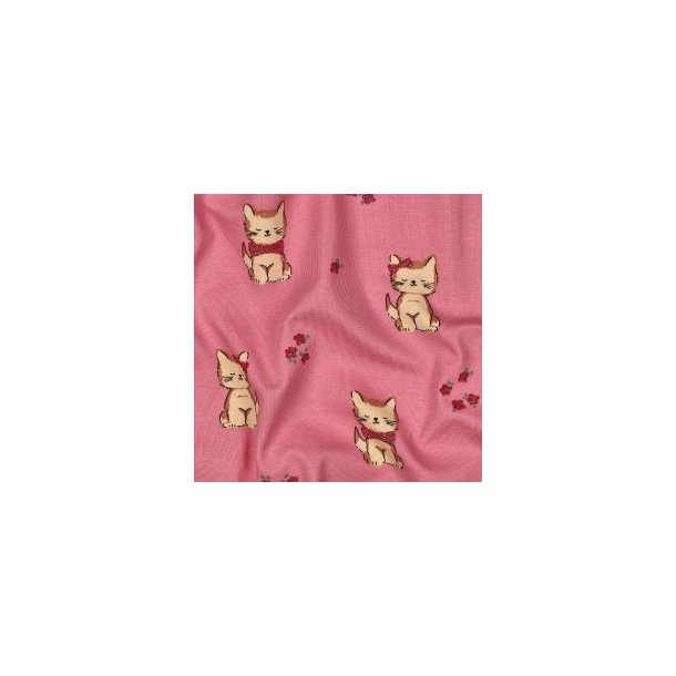 �kotex bomulds jersey Glitter Cats, Pink