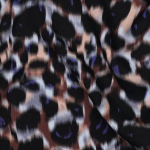 Viscose Radiance digital Animal skin, Brown