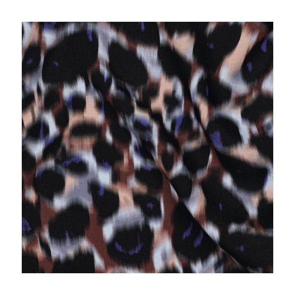 Viscose Radiance digital Animal skin, Brown