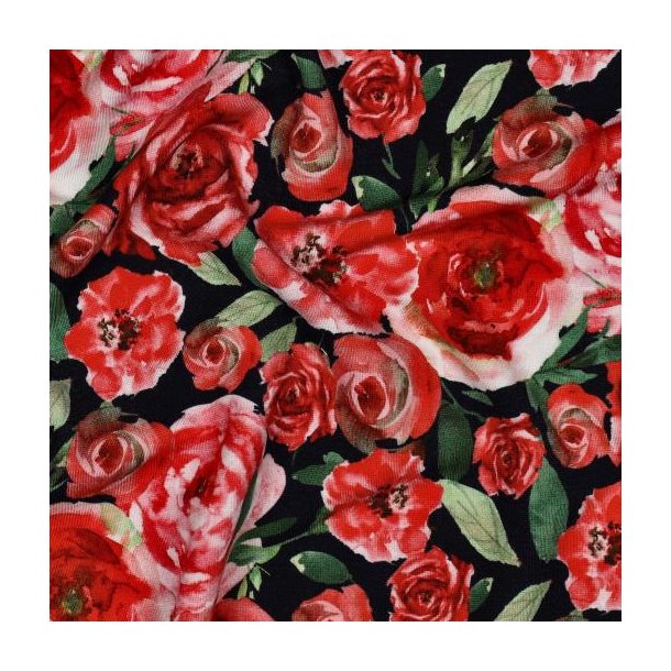 Punta di Roma digital Flowers, Navy