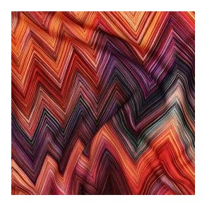 Viscose Radiance digital ZigZag, Orange