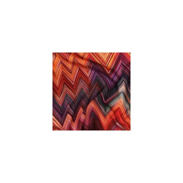 Viscose Radiance digital ZigZag, Orange