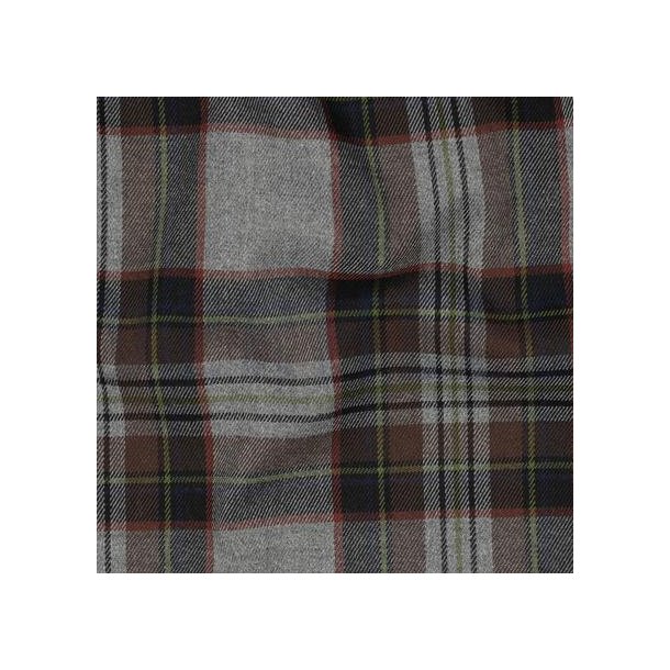 Tartan check Grey/Brown/Lime