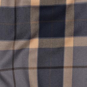 Tartan check, Navy/Camel