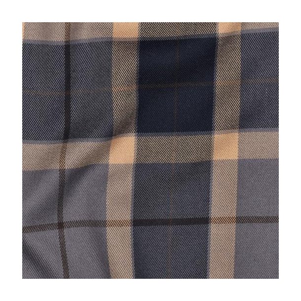 Tartan check, Navy/Camel