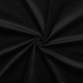 Corduroy washed stretch 6w, Black