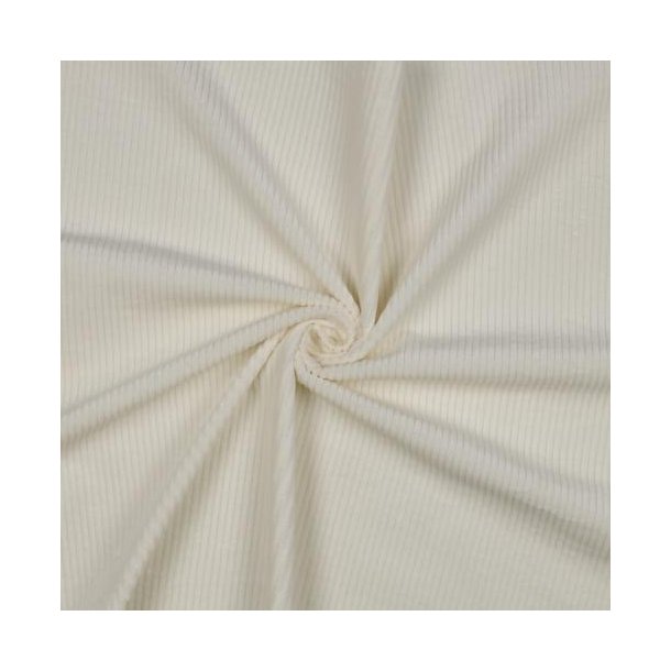 Corduroy washed stretch 6w, Ecru