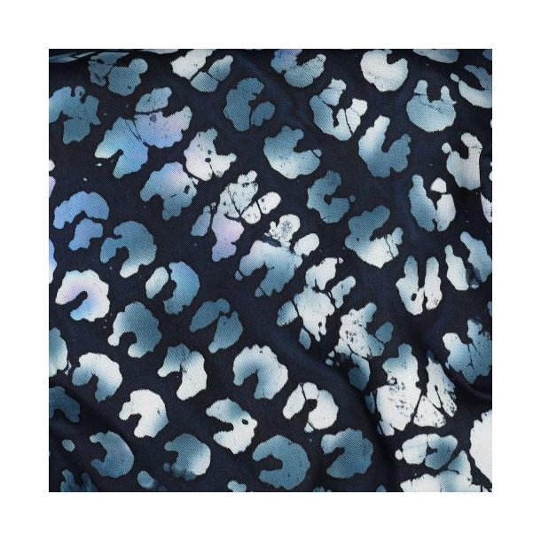 Handcrafted batik viscose, Navy