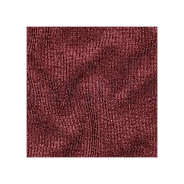 Faux fur m/babyfl�jl p� bagsiden, Burgundy