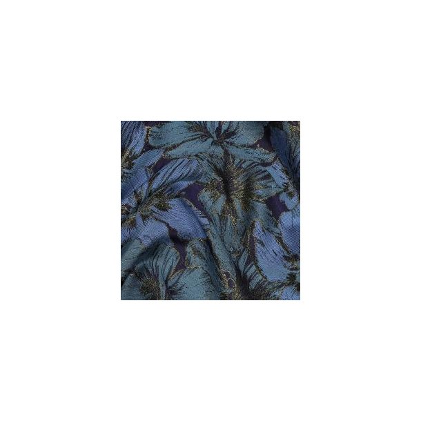 Jacquard Flowers, Blue