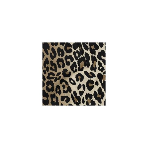 Cotton Twill stretch Animal skin, Brown