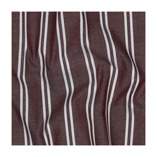 Cotton Yarn dyed Stripes lurex, Burgundy