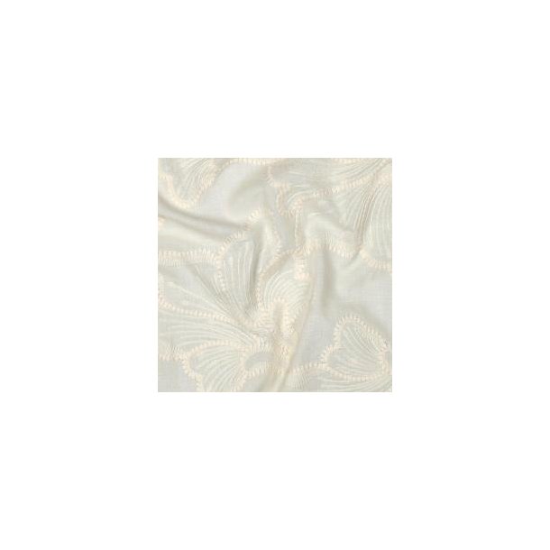 Cotton Embroidery Flowers, Ecru