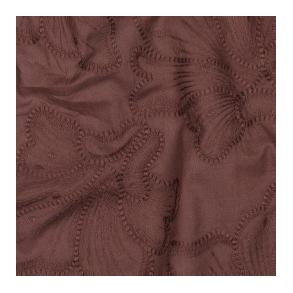 Cotton embroidery Flowers, Brown