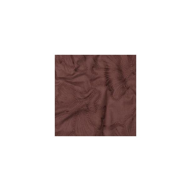 Cotton embroidery Flowers, Brown