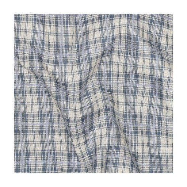 Cotton yarn dyed checks, Blue