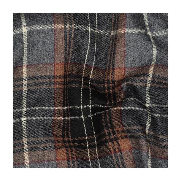 Brushed Yarn dyed checks, Brown