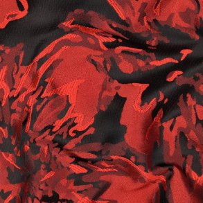 Jacquard Flowers, Red