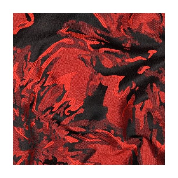 Jacquard Flowers, Red