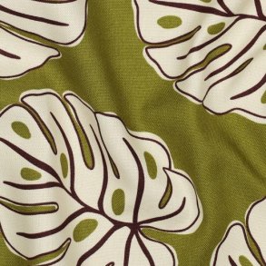 Canvas Monstera Leaves, Green