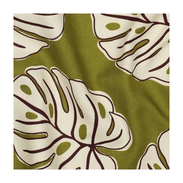 Canvas Monstera Leaves, Green