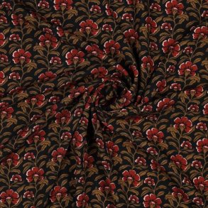 Viscose Radiance Flowers, Black