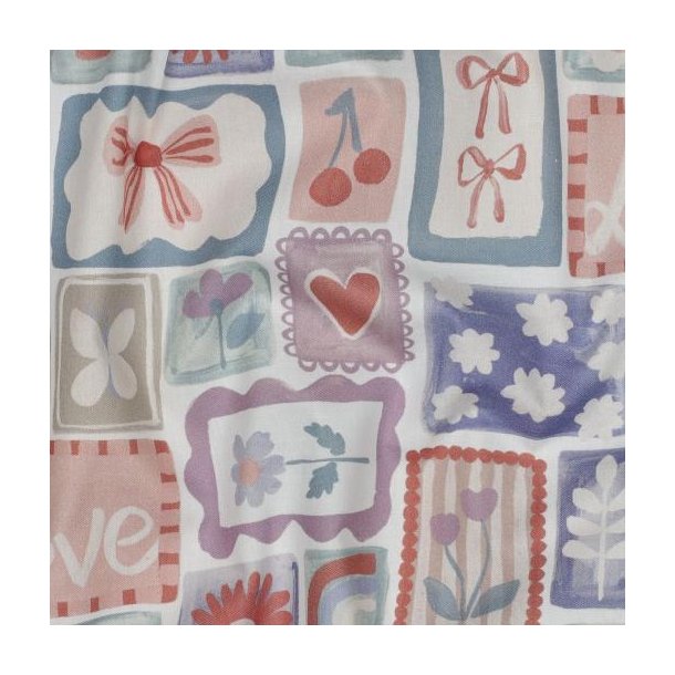 Fine poplin digital Patchwork, Multicolour