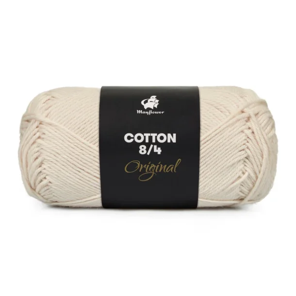 Cotton 8/4, R�hvid