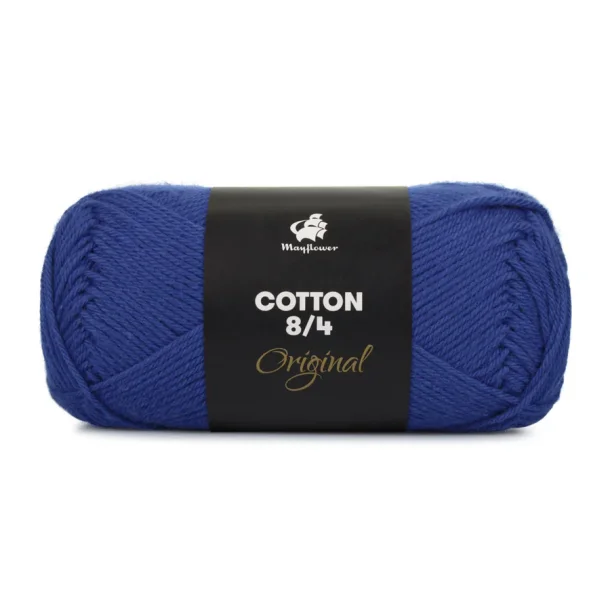 Cotton 8/4, M�rk koboltbl�