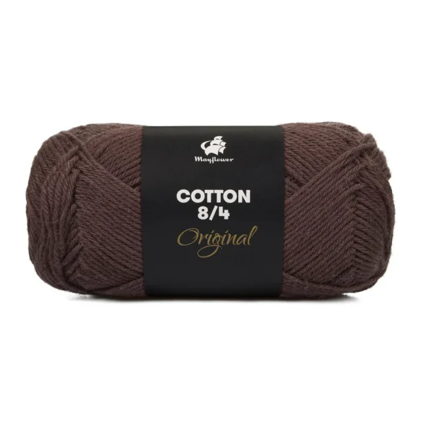 Cotton 8/4, M�rkebrun