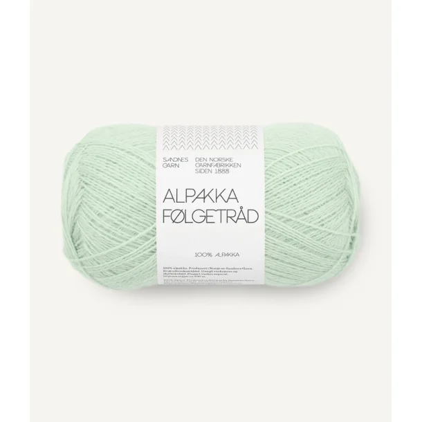 Alpakka f�lgetr�d, Mint green