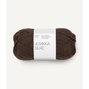 Alpakka silke, chocolate plum